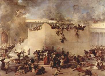 The Temple in Jerusalem was the centre of Jewish life at the time, and its destruction scattered Jews across the world.